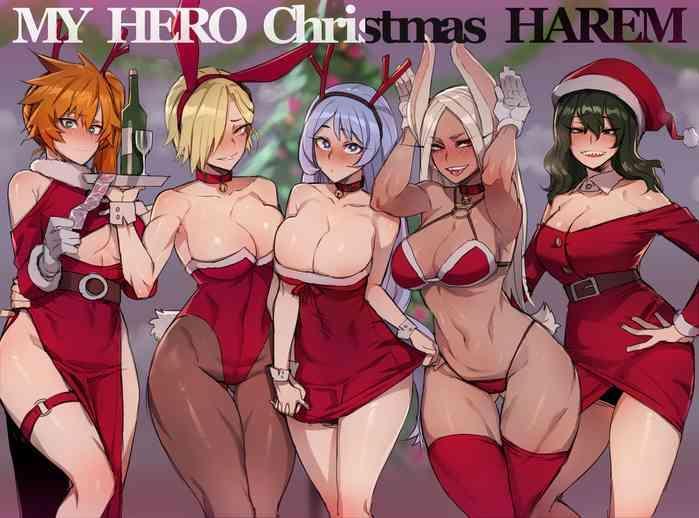 Footjob MY HERO Christmas HAREM- My hero academia | boku no hero academia hentai Featured Actress