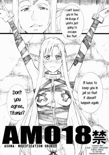 Hot AMO18 Kin- Sword art online hentai Teen
