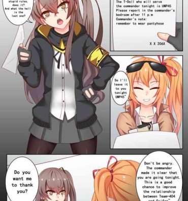 Blondes One night with UMP45- Girls frontline hentai Assfucked